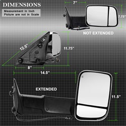Spyder Auto 9933172 XTune Door Mirror - Truck Part Superstore