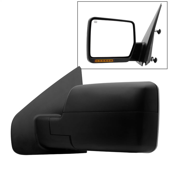 Spyder Auto 9935312 XTune Door Mirror; LH(Driver) Side; Power Heated; OE; - Truck Part Superstore