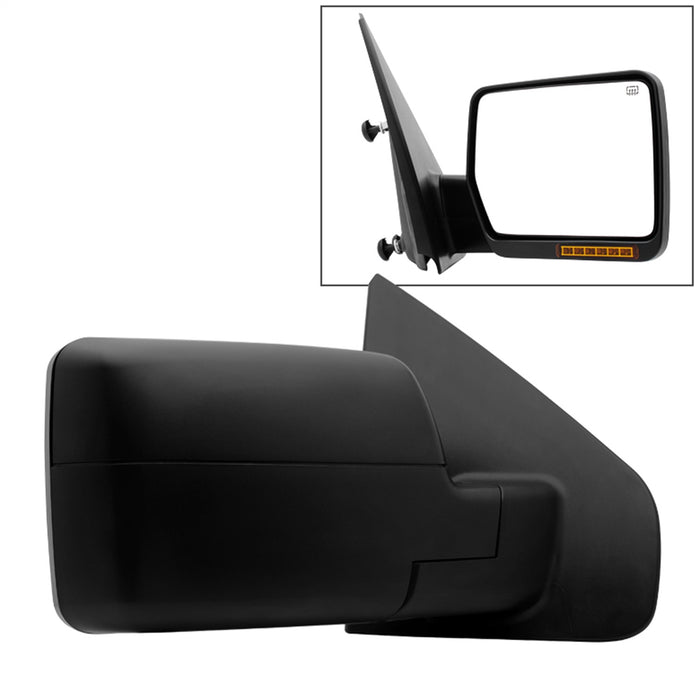 Spyder Auto 9935329 XTune Door Mirror; Right; w/LED Signal; Power Heated; OE; Amber; - Truck Part Superstore
