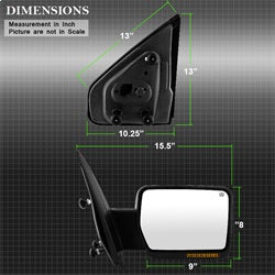 Spyder Auto 9935343 XTune Door Mirror; RH(Passenger) Side; Power Heated; OE; Amber; - Truck Part Superstore