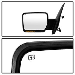 Spyder Auto 9935343 XTune Door Mirror; RH(Passenger) Side; Power Heated; OE; Amber; - Truck Part Superstore