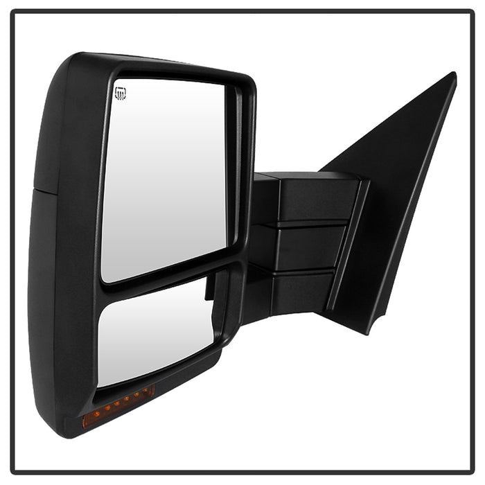 Spyder Auto 9935381 Power Heated LED Signal Telescoping Mirrors; Left; Amber; - Truck Part Superstore