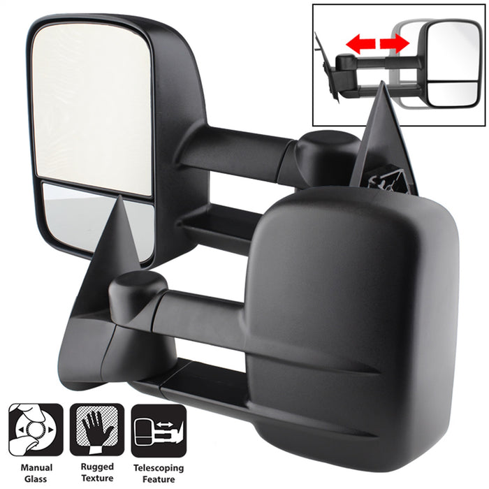 Spyder Auto 9935688 XTune Door Mirror Set; Left And Right; Manual Extendable; Manual Adjustable; - Truck Part Superstore