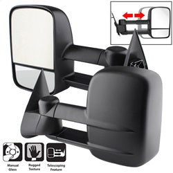 Spyder Auto 9935688 XTune Door Mirror Set; Left And Right; Manual Extendable; Manual Adjustable; - Truck Part Superstore