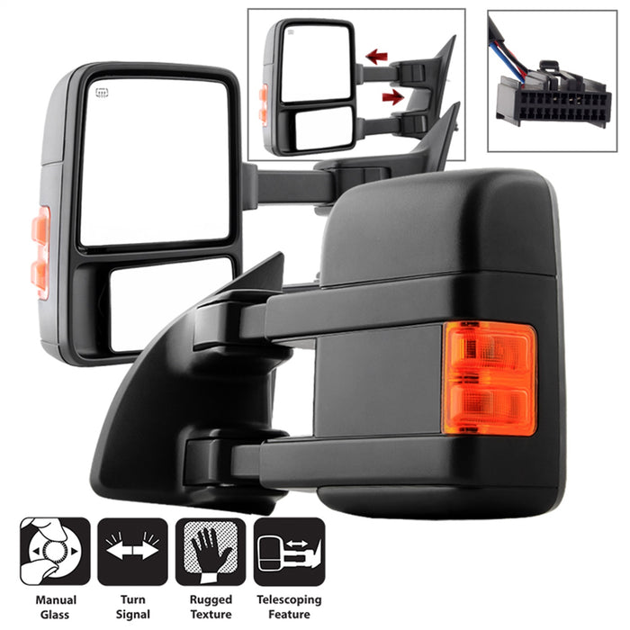 Spyder Auto 9935794 XTune Door Mirror Set - Truck Part Superstore
