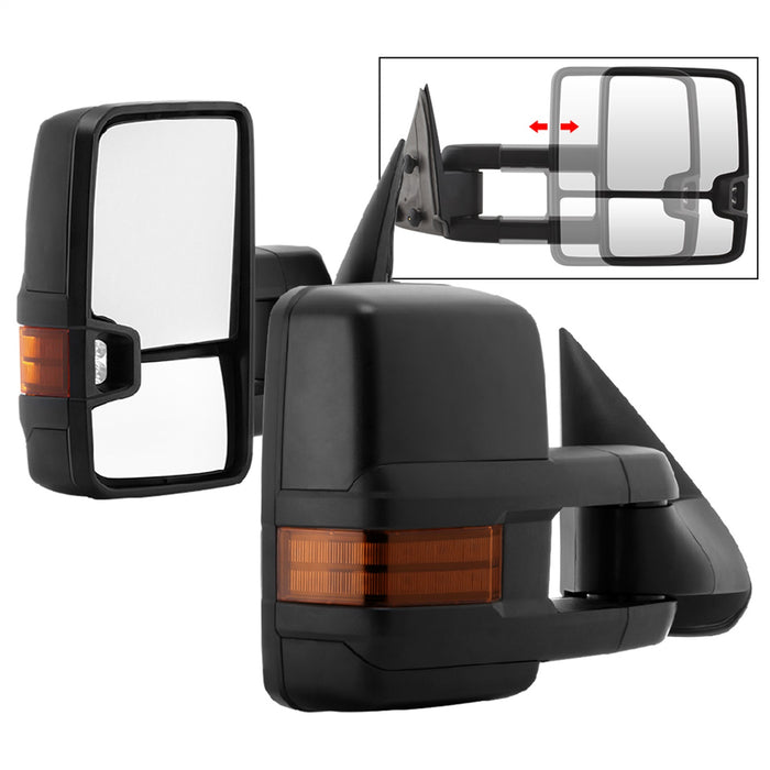 Spyder Auto 9936661 XTune Door Mirror Set; Left And Right; G2; LED Turn Signal; Telescoping; - Truck Part Superstore