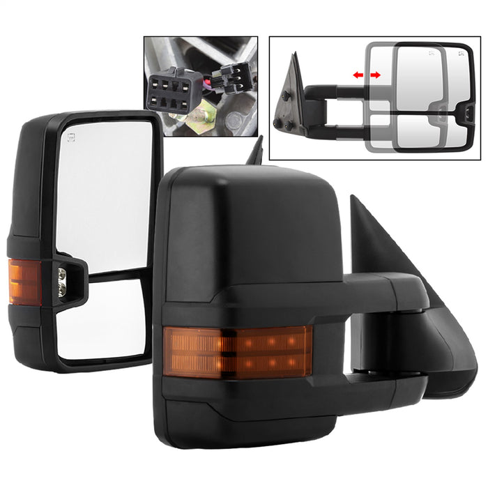 Spyder Auto 9936678 XTune Door Mirror Set - Truck Part Superstore
