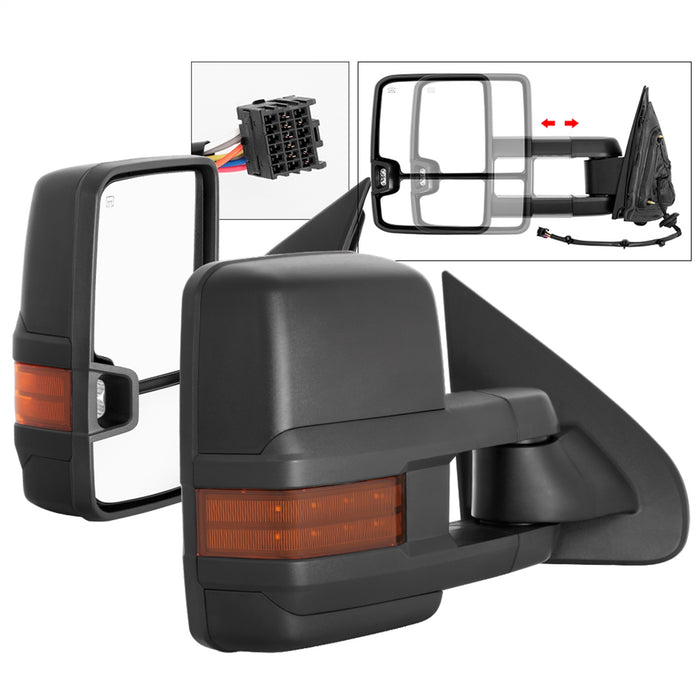 Spyder Auto 9936708 XTune Door Mirror Set - Truck Part Superstore