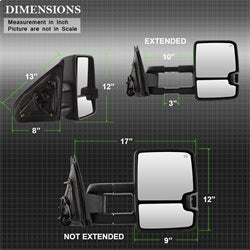 Spyder Auto 9936739 XTune Door Mirror Set - Truck Part Superstore