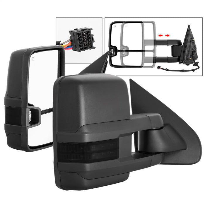 Spyder Auto 9936739 XTune Door Mirror Set - Truck Part Superstore