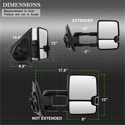 Spyder Auto 9936760 XTune Door Mirror Set - Truck Part Superstore