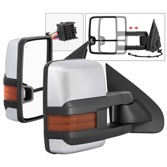 Spyder Auto 9936777 XTune Door Mirror Set - Truck Part Superstore