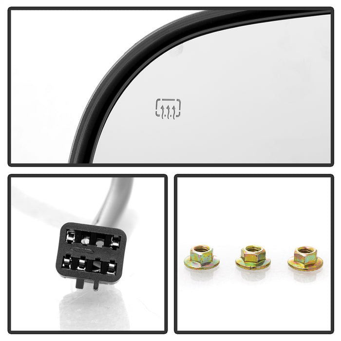 Spyder Auto 9938634 XTune Door Mirror; LH(Driver) Side; Power Heated; - Truck Part Superstore