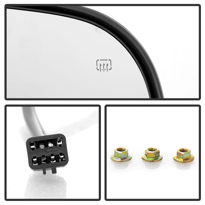 Spyder Auto 9938641 XTune Door Mirror; RH(Passenger) Side; Power Heated; - Truck Part Superstore
