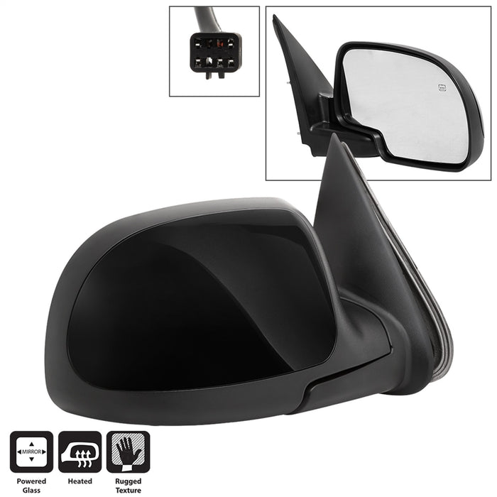 Spyder Auto 9938641 XTune Door Mirror; RH(Passenger) Side; Power Heated; - Truck Part Superstore