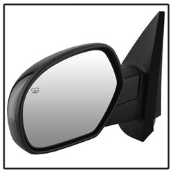 Spyder Auto 9938658 XTune Door Mirror; LH(Driver) Side; Power Heated; Shiny Black; - Truck Part Superstore