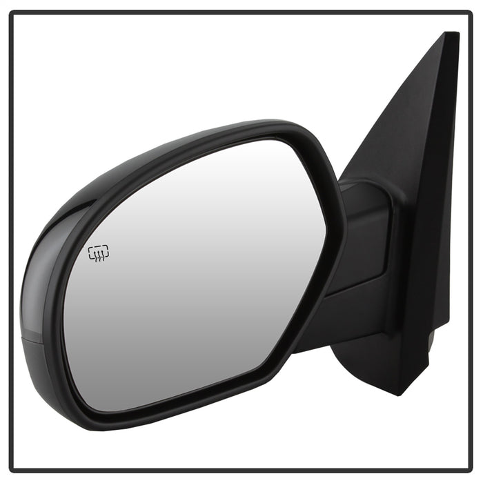 Spyder Auto 9938658 XTune Door Mirror; LH(Driver) Side; Power Heated; Shiny Black; - Truck Part Superstore