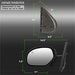 Spyder Auto 9938658 XTune Door Mirror; LH(Driver) Side; Power Heated; Shiny Black; - Truck Part Superstore