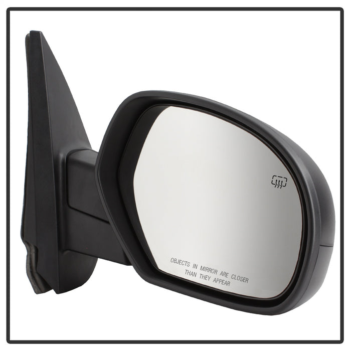 Spyder Auto 9938665 XTune Door Mirror; RH(Passenger) Side; Power Heated; Shiny Black; - Truck Part Superstore