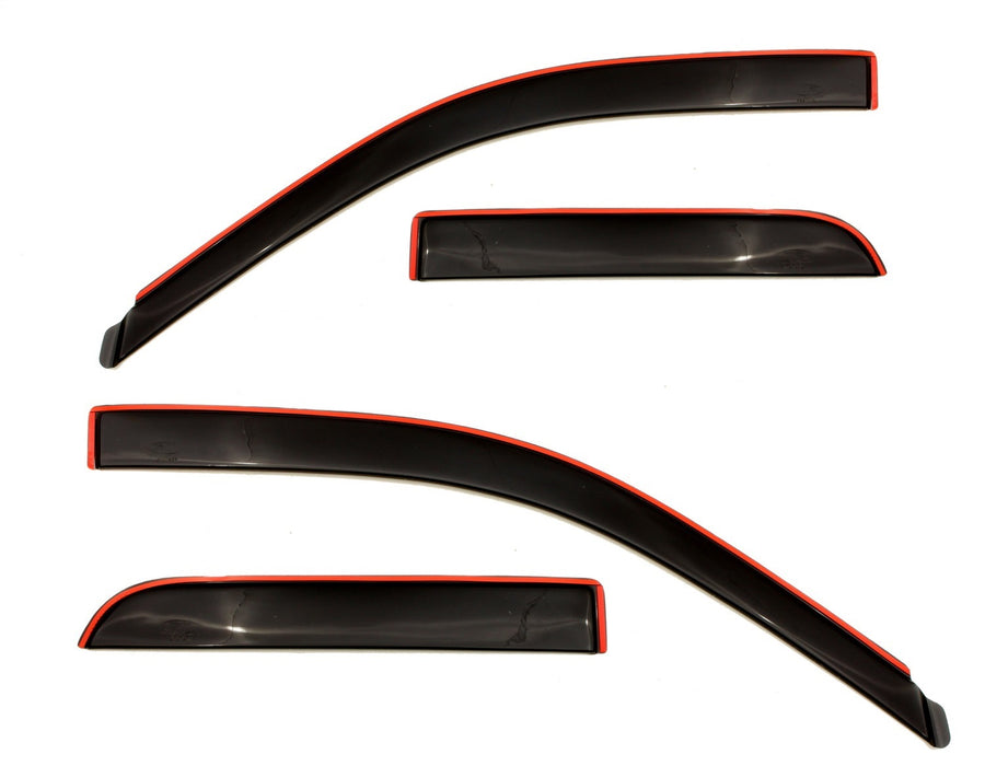 Auto Ventshade (AVS) 994003 Ventvisor® Low Profile Deflector 4 pc.; Smoke; In-Channel Mount; - Truck Part Superstore