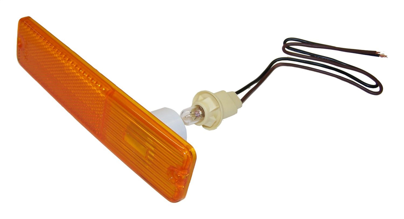 Crown Automotive Jeep Replacement 994020K Side Marker Kit; Front; Amber Lens; Incl. 1 Light w/Bulb/Wiring; - Truck Part Superstore