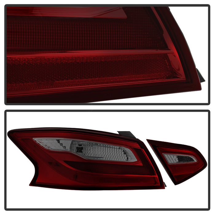 Spyder Auto 9943041 OE Tail Light; Red Smoke; - Truck Part Superstore