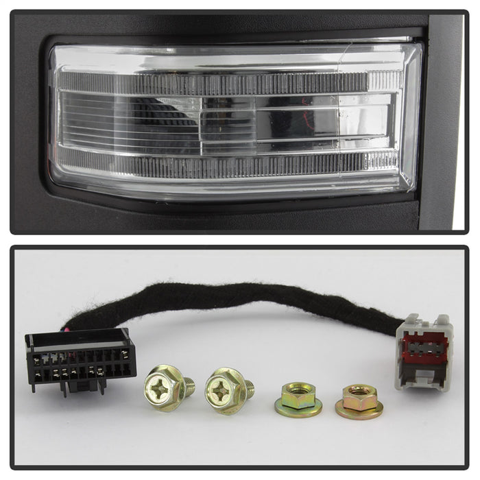 Spyder Auto 9943072 Power Heated LED Signal Telescoping Mirrors; Set; Clear; - Truck Part Superstore