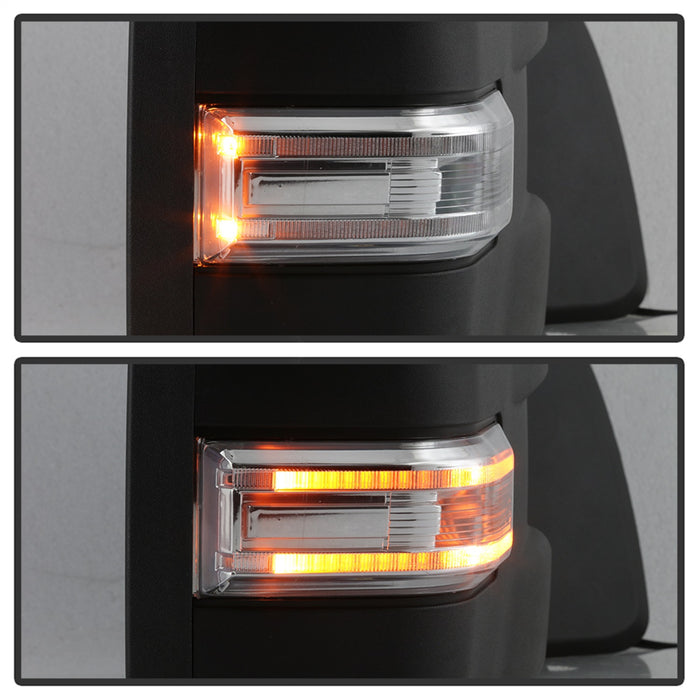 Spyder Auto 9943072 Power Heated LED Signal Telescoping Mirrors; Set; Clear; - Truck Part Superstore