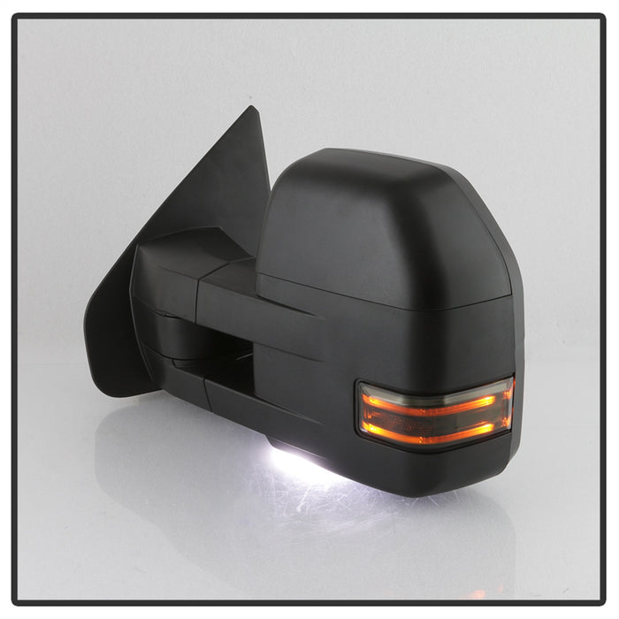 Spyder Auto 9943089 Power Heated LED Signal Telescoping Mirrors; Set; Smoke; - Truck Part Superstore