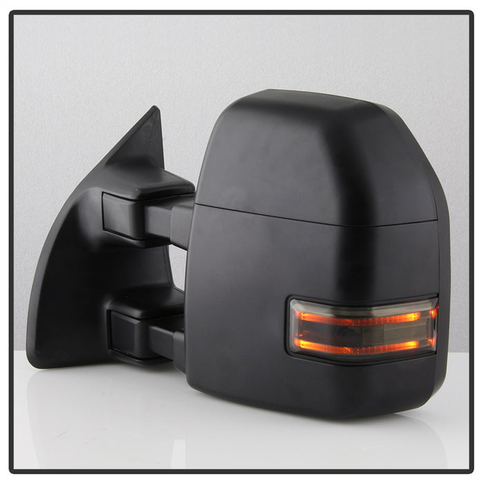 Spyder Auto 9943102 Power Heated LED Signal Telescoping Mirrors; Set; Smoke; - Truck Part Superstore