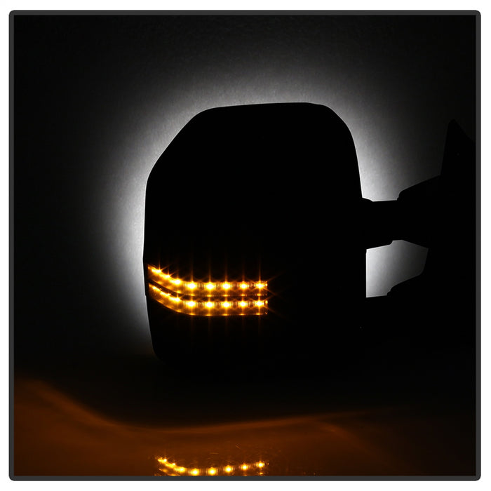 Spyder Auto 9943126 Power Heated Mirror Sequential LED Signal; Set; Smoke; Adjustable; - Truck Part Superstore