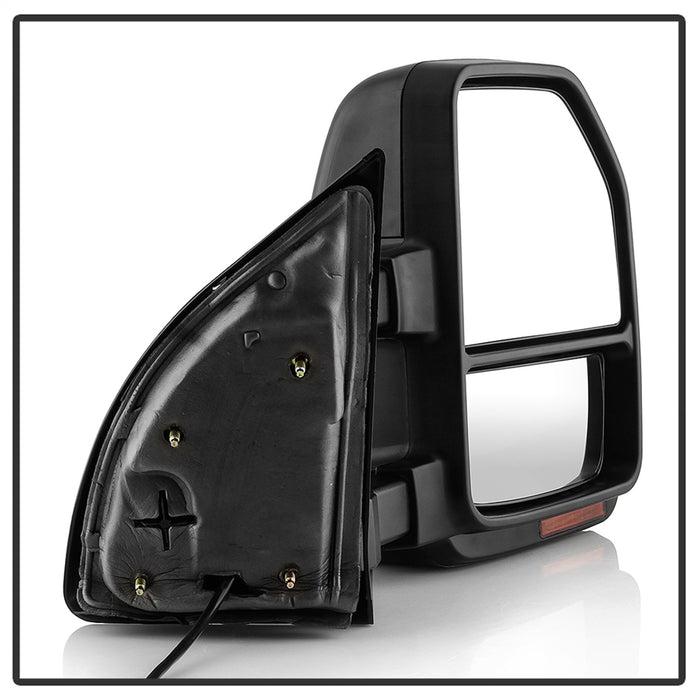 Spyder Auto 9943140 Manual Sequential LED Signal Telescoping Mirrors; Set; Smoke; - Truck Part Superstore