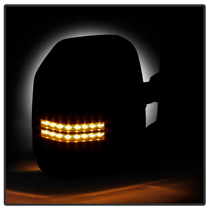 Spyder Auto 9943157 Power Heated Sequential LED Signal Telescoping Mirrors; Set; Smoke; - Truck Part Superstore
