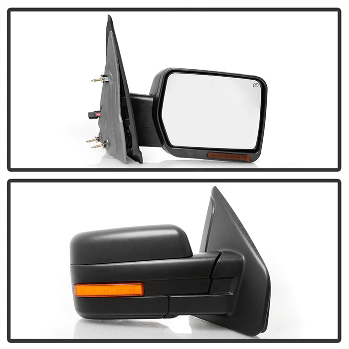 Spyder Auto 9943164 Power Heated Sequential LED Signal Mirror; OEM; Set; Amber; - Truck Part Superstore