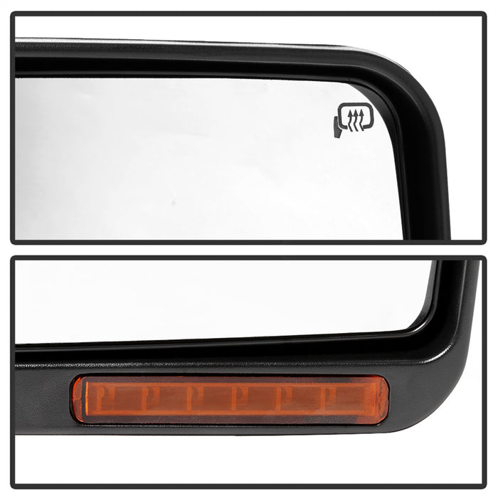 Spyder Auto 9943171 Power Heated Sequential LED Signal Mirror; OEM; Set; Amber; - Truck Part Superstore