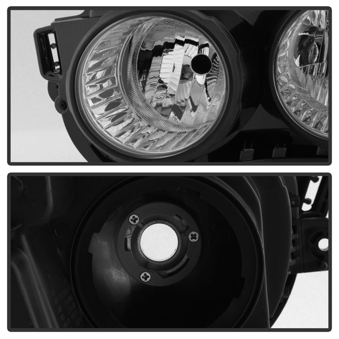 Spyder Auto 9943188 Halogen Headlight; Driver(LH) Side; Black; Left; - Truck Part Superstore