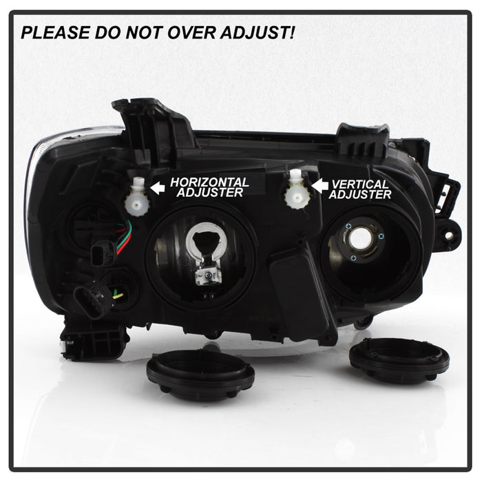 Spyder Auto 9943188 Halogen Headlight; Driver(LH) Side; Black; Left; - Truck Part Superstore