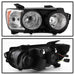 Spyder Auto 9943195 Halogen Headlight; Passenger(RH) Side; Black; Right; - Truck Part Superstore