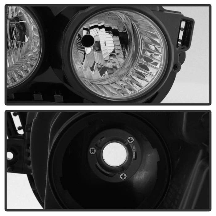 Spyder Auto 9943195 Halogen Headlight; Passenger(RH) Side; Black; Right; - Truck Part Superstore