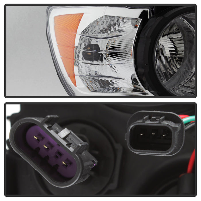 Spyder Auto 9943195 Halogen Headlight; Passenger(RH) Side; Black; Right; - Truck Part Superstore
