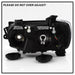 Spyder Auto 9943195 Halogen Headlight; Passenger(RH) Side; Black; Right; - Truck Part Superstore