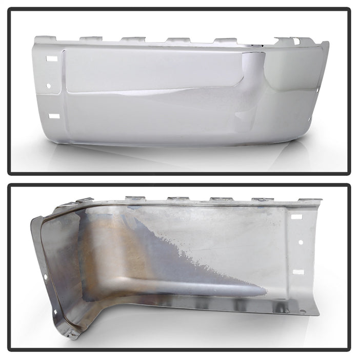Spyder Auto 9947360 Rear Bumper Cap End; Chrome; w/o Sensor Hole; - Truck Part Superstore