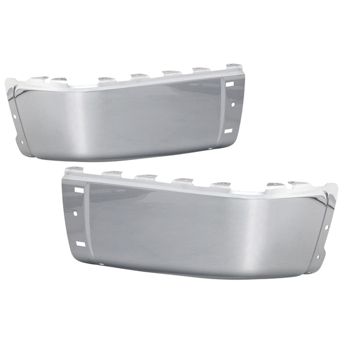 Spyder Auto 9947360 Rear Bumper Cap End; Chrome; w/o Sensor Hole; - Truck Part Superstore