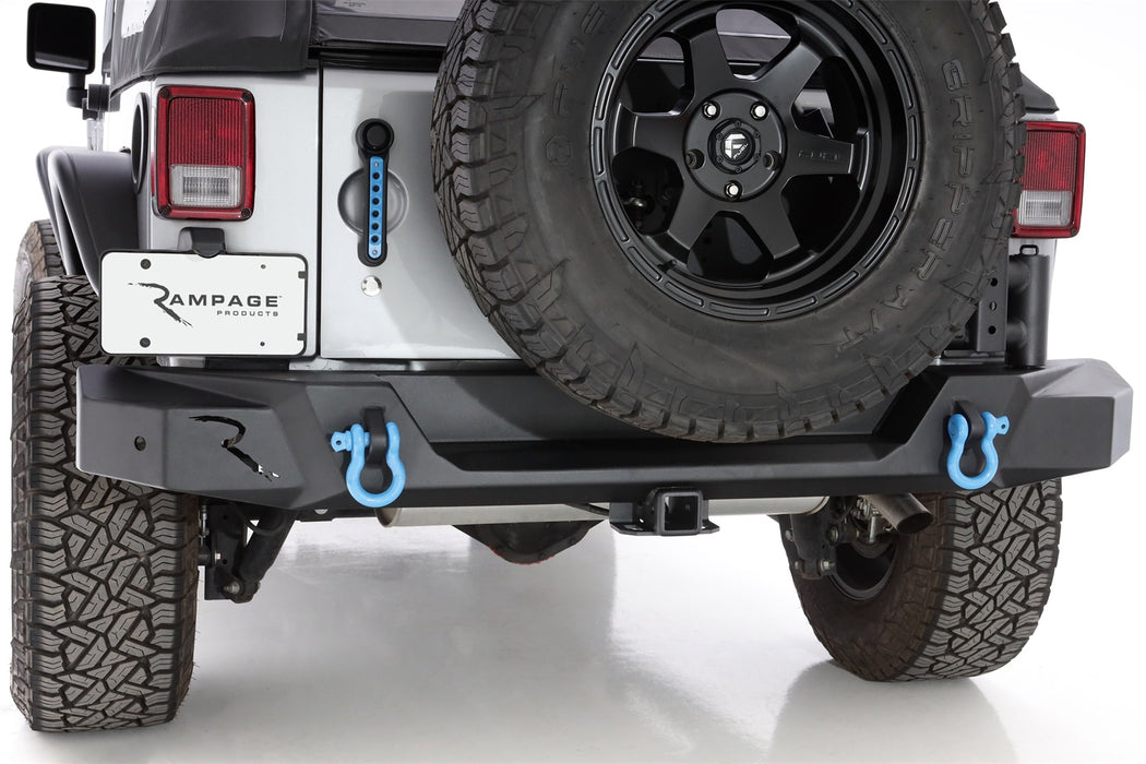 Rampage 99619 TrailGuard Rear Bumper; Black; - Truck Part Superstore