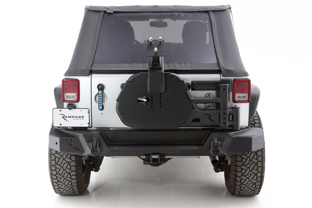 Rampage 9950919 Trail Guard Tire Carrier; Black; - Truck Part Superstore