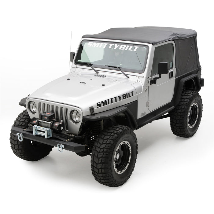 Smittybilt 9971235 Jeep TJ Replacement Soft Top w/Tinted Windows 1997-2006 Wrangler TJ Black Diamond Smittybilt - Truck Part Superstore