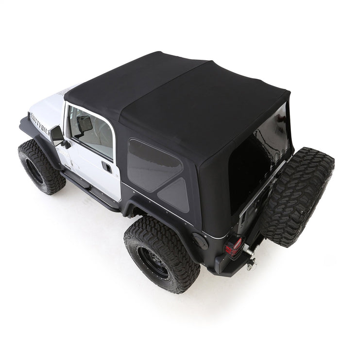Smittybilt 9974235 Soft Top Premium Canvas 97-06 Wrangler TJ OEM Replacement W/Tinted Windows Black Diamond Smittybilt - Truck Part Superstore