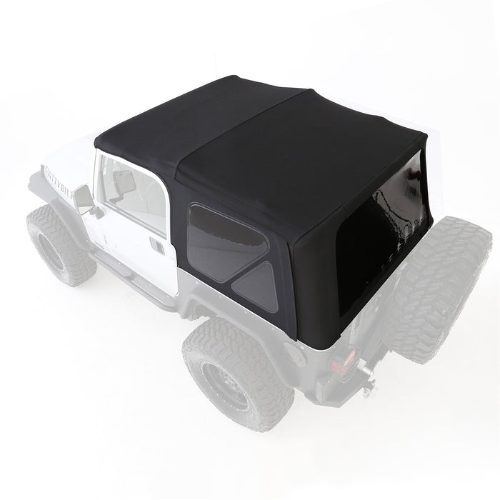 Smittybilt 9974235 Soft Top Premium Canvas 97-06 Wrangler TJ OEM Replacement W/Tinted Windows Black Diamond Smittybilt - Truck Part Superstore