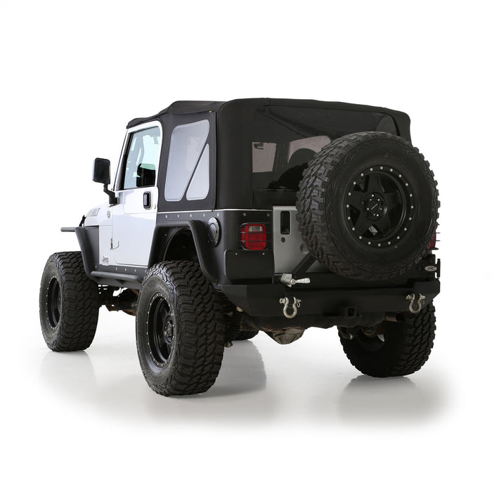 Smittybilt 9974235 Soft Top Premium Canvas 97-06 Wrangler TJ OEM Replacement W/Tinted Windows Black Diamond Smittybilt - Truck Part Superstore