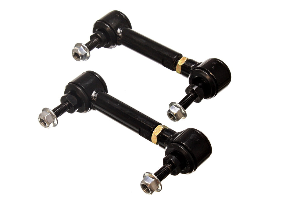 Energy Suspension 9.8169G Pivot-Style Adjustable End Links; Black; Rear; End Link; 3 3/4 in. - 4 3/4 in.; - Truck Part Superstore